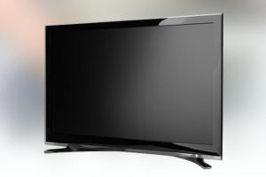 Black screen LED TV